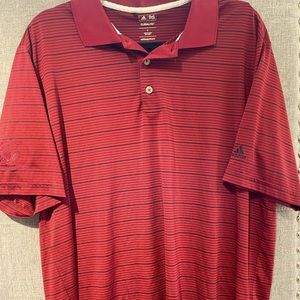 Men’s Adidas Climalite golf shirt.